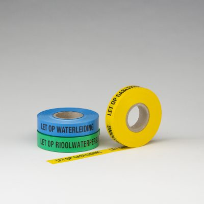 Underground warning tape H. 40 mm. X 250 Mt.