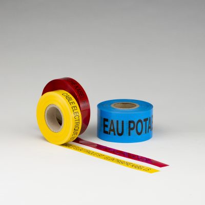 Underground warning tape H. 40 – 50 – 70 – 100 – 150 mm. X 250 Mt.