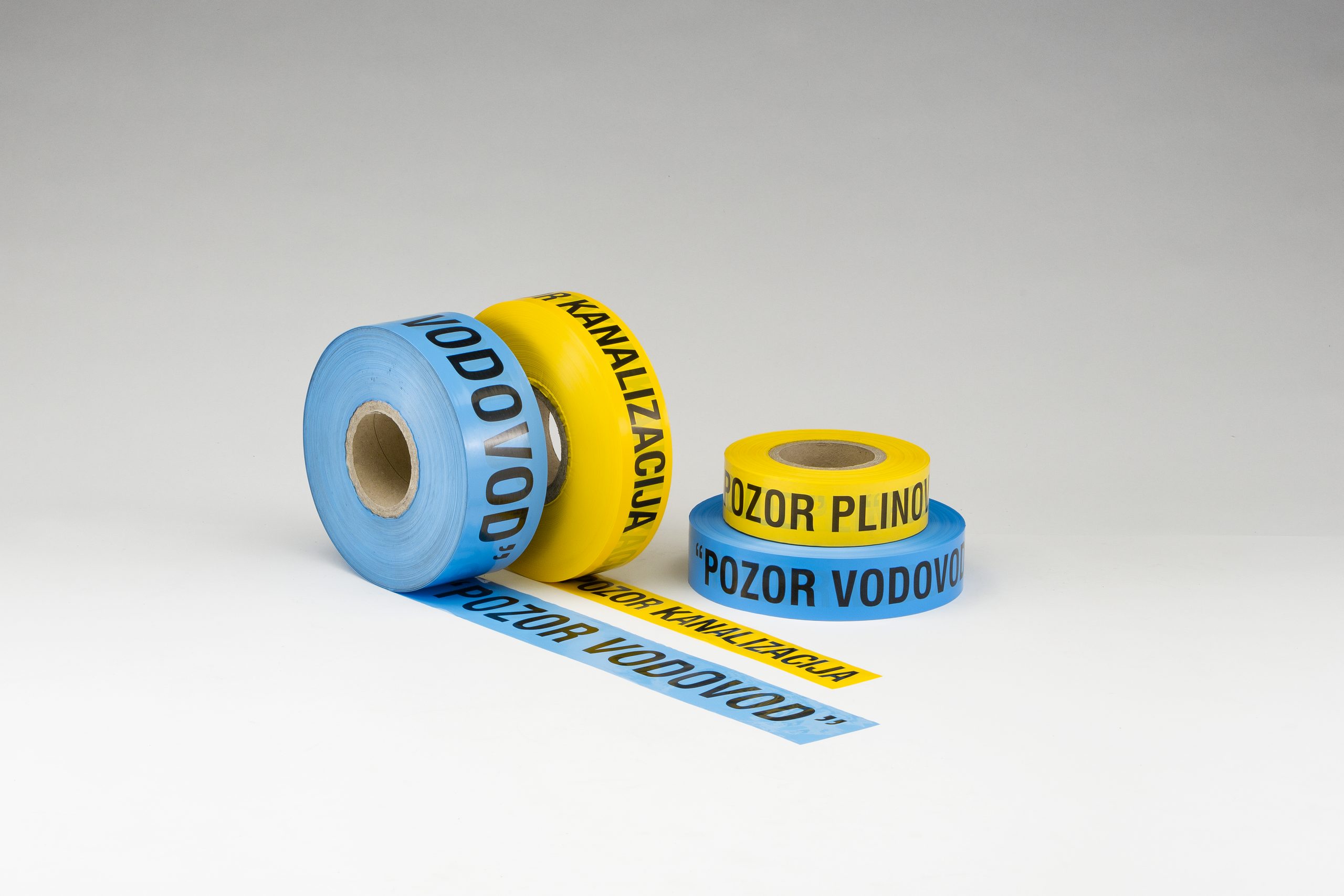 Underground warning tape H. 50 – 80 – 100 mm. X 250 Mt.